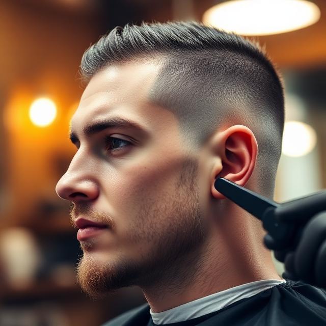 Men's Haircuts at Black Label Barbershop in Rosenberg TX